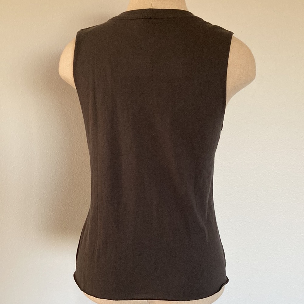 Rolling Stones, S, 100% cotton cropped unfinished edges tank - Picture 4 of 8